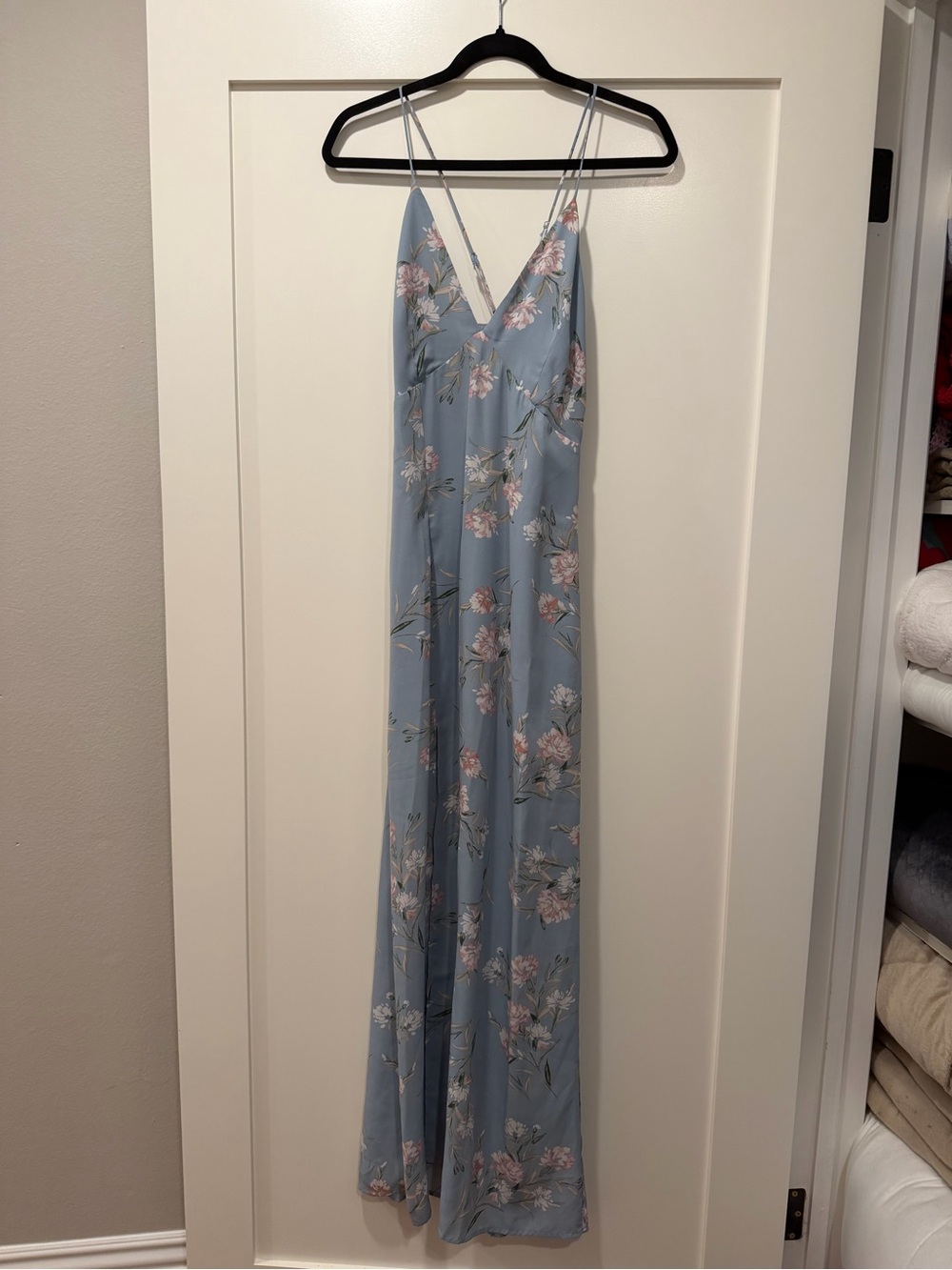 Leith Blue Floral Slip Dress
